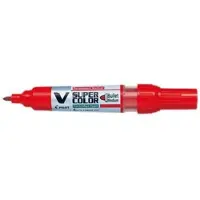 Pilot Marqueur Permanent V-Super Color moyen Rouge