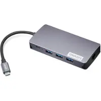 Lenovo Station d'accueil/réplicateur de ports pour ordinateur portable GX91M73946, filaire, USB 3.2 Gen 1 (3.1 Gen 1), Type-C, gris