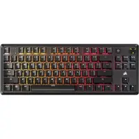 Corsair K70 CORE TKL | Mechaniczna klawiatura do gier bez klawiatury | Przewodowa | NA | Czarna | 0,973 g | MLX RED