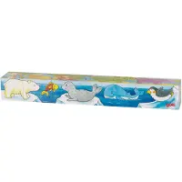 Goki Puzzle en bois Safari, 5pcs.