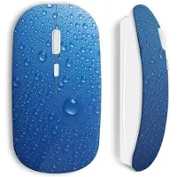 MANIACASE Souris sans fil - - Gouttes d'eau - USB wifi - Compatible Mac et PC - Couleur Bleu