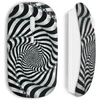 MANIACASE Souris sans fil - Zèbre - Black and White - Noir et blanc - Clé USB wifi incluse - Compatible Mac et PC