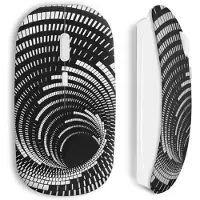 MANIACASE Souris sans Fil Spirale Gris Noir