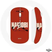 MANIACASE Souris sans fil - - Nairobi - Rouge - Clé USB wifi - Compatible Mac et PC