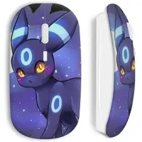 MANIACASE Souris Sans Fil - Pokemon - Violet - Clé USB Wifi - Compatible Mac et PC - Design Unique