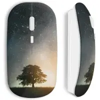 MANIACASE Souris Sans Fil Arbre Galaxy