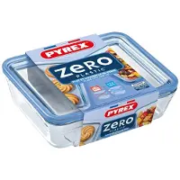Pyrex Boîte de conservation "Zero Plastic" , avec couvercle, 1,5 litre, transparente