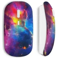 MANIACASE Souris Sans Fil Galaxy multicolor background