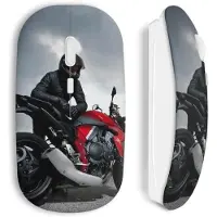 MANIACASE Souris sans fil Moto Sport Burn