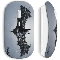MANIACASE Souris Sans Fil - Batman - Arkham Origins - Couleur Noir - Clé USB Wifi - Compatible Mac et PC