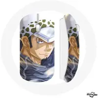 MANIACASE Souris Sans Fil - - Trafalgar Law - Compatible Mac et PC - Clé USB WiFi - Blanc