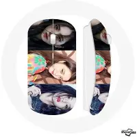 MANIACASE Souris Sans Fil - Blackpink - Jisoo - USB Wifi Inclus - Compatible Mac et PC - Noir