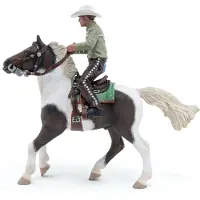 Papo Cheval western avec son cavalier