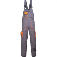 Portwest TX12 Texo Kontrast Latzhose Grey Gr. M