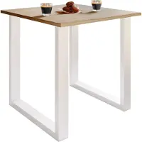 VCM Table à manger en bois premium | H. 76 x L. 80 x D. 50 cm | Table à manger de cuisine Xona U