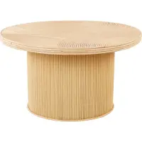 Beliani Lot de 2 tables de rangement tables naturelles de style boho mobilier d'intérieur élégant