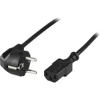 Deltaco DEL-111A câble d'alimentation Noir (10 m), Câble d'alimentation, Noir