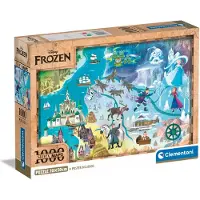 Clementoni Puzzle 1000 pièces Compact Disney Maps Frozen