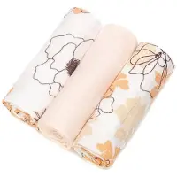 T-Tomi BIO Bamboo Diapers couches lavables Flowers 70x70 cm 3 pcs