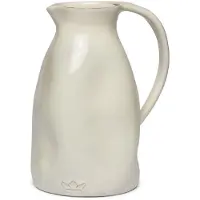 Dutchdeluxes Carafe Dutchdeluxes Dented Jug Ceramique White