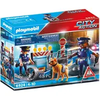 Playmobil Police Roadblock (6878) Figure Bleu Enfants