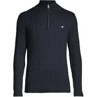 Gant pour homme. 8050603 Pull marine avec demi-fermeture éclair (3XL), Casuel, Coton