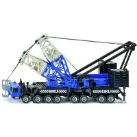 Siku 4810 – Grue mobile avec flèche emboîtable, 1:55, Bleu, Métal/Plastique, Avec treuil et contrepoids