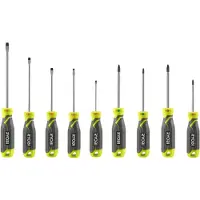 Ryobi Jeu de 9 tournevis magnétiques - RHSDS9PC