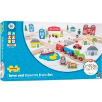 Bigjigs Rails Train Set City and Countryside - 101 Pieces