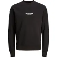 Jack & Jones Sweat-shirt 'JORVesterbro' noir / blanc