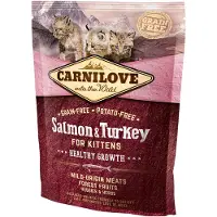 Carnilove Kitten Saumon/Dinde croquettes pour chatons 400 g