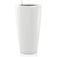 Lechuza Jardinière Rondo 32 ALL-IN-ONE Blanc haute brillance 15780