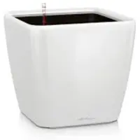 Lechuza Jardinière Quadro 35 LS ALL-IN-ONE Blanc brillant 16160