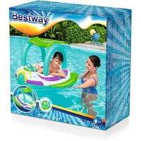 Bestway Ponton de baignade de plage avec toit 107 x 112 cm 34149