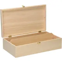 Gerkimex Décorez votre boîte à vin en bois - 2 bouteilles