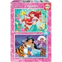 Educa Puzzle 2 en 1 Ariel et Jasmine 18213