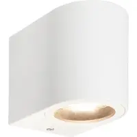 Telefunken Lampe LED murale, protection contre les éclaboussures, on/off via interrupteur mural, blanc, dimensions : 8 x 7 x 9 cm