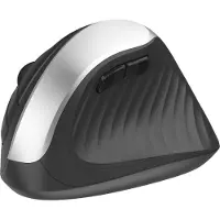 Deltaco Silent Wireless Vertical mouse 4 buttons 1000-16 - Ergonomisk mus - 4 knapper - Sort (Sans fil), Souris, Noir