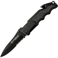 Smith & Wesson Couteau De Poche Border Guard Swbg1s Serrated Folder