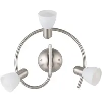 Eglo Spot de plafond Dakar 1 3 lumières nickel mat
