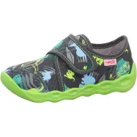 Superfit Pantoufle bleu clair / gris / pomme