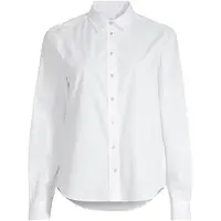Gant pour femme. 4300348 Chemise Coupe régulière popeline blanche (42), Casuel, Coton, Manche longue