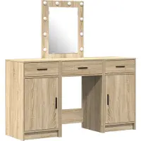 vidaXL Coiffeuse avec rangement Marron 50 x 41 x 135 cm Bois composite