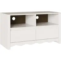 vidaXL Meuble TV Drammen blanc 99 x 43 x 55 cm en pin massif