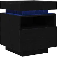 vidaXL Cabinet de Chevet 2 pcs Chêne noir 40 x 39 x 48.5 cm