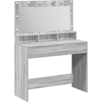 vidaXL Coiffeuse Sonoma grise 100 x 41 x 135 cm en aggloméré