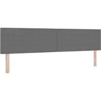 vidaXL Tête de lit gris clair 200 cm en velours côtelé