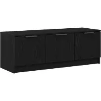 vidaXL : Meubles TV de 102 x 35 x 36,5 cm, couleur noire, imitation chêne