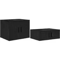 vidaXL Armoire de rangement Chêne noir 103 x 41 x 40 cm