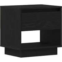 vidaXL Table de nuit Chêne noir 45 x 34 x 44 cm Bois d'ingénierie